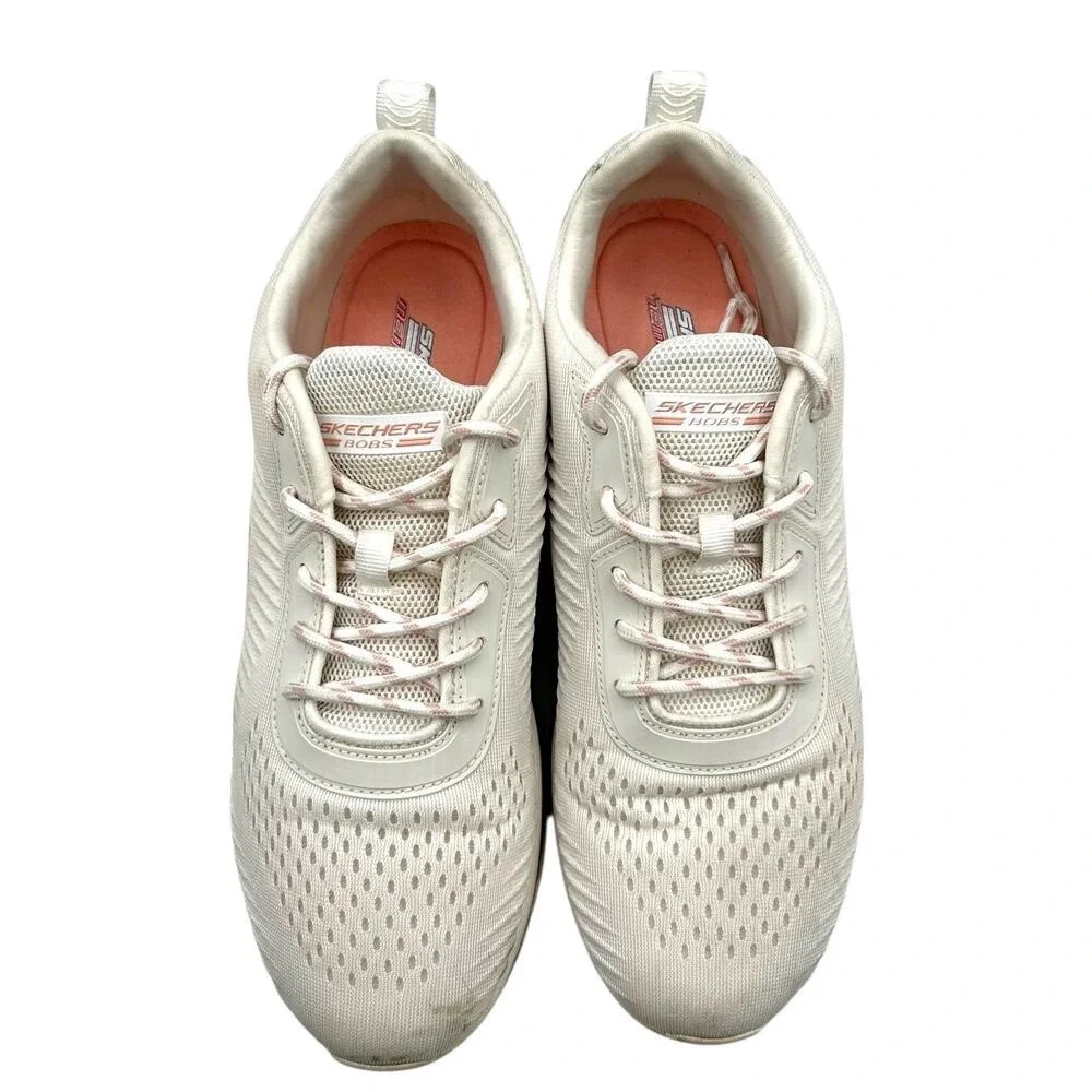 Skechers Women's Cream Bobs Gamma Casual Sneakers Shoes Size 10